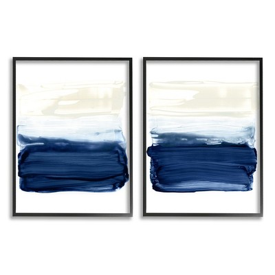 Stupell Industries Coastal Brushstrokes Abstract Beach Ombre Design