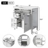 ChicFurnit 30 Inch Bathroom Vanity with Sink Freestanding Bathroom Storage Cabinet with Tip Out Drawer for Bathroom, 30"*18.3"*33.8" - 3 of 4