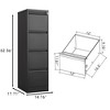 NicBex 3 Drawer File Cabinet with Lock,Office Cabinet with Handle Free Design,Modern Vertical Storage Cabinet,Filing Cabinets for Home Office - 3 of 4