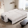 Vipbear Sleeper Sofa Bed,Convertible Sectional Sofa Couches for Living Room,Pull Out Couch Bed with Reversible Storage Chaise| Large Arm Storage - 3 of 4