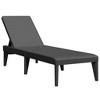 vidaXL Sun Lounger Anthracite 73.2"x23.6"x11.4" PP - 2 of 4