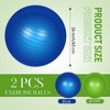 Toyzone World Slip Resistant Heavy Duty Yoga Ball Green and Blue - 2 of 3
