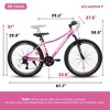 Kumasinova Women's Mountain Bike,7 Speed Bike with Shock Absorbing Front Fork,V-Brakes,2.125" W Tires,Bicycle for Women & Teens Outdoor Adventure - 3 of 4