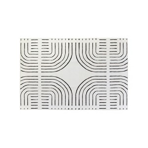 World Rug Gallery Bohemian Lines Washable Non Slip Area Rugs - 1 of 4
