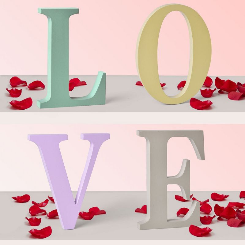Nifti Nest Valentine's Day Wooden "LOVE" Letters Decor, 1 of 8