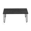 Lavish Home Modern Coffee Table with Hairpin Legs - Modern Industrial - 2 of 4