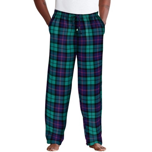 Kingsize Men's Big & Tall Flannel Plaid Pajama Pants - Big - 5xl