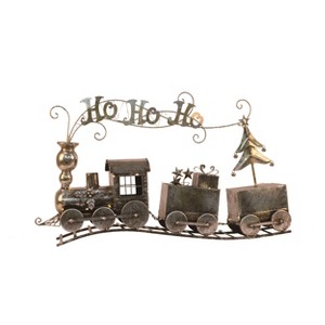 Transpac Metal 36.75 in. Multicolor Christmas Train - 1 of 2
