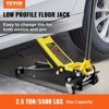 Yukimo 2.5 Ton Low Profile Floor Jack, Heavy Duty Steel Dual Piston Rapid Pump with 5500 lbs Capacity - 2 of 4
