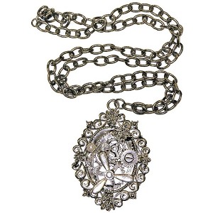 Forum Novelties Steampunk Silver Gear Costume Necklace - 1 of 1