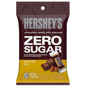 HERSHEY'S Zero Sugar Candy, Bag Chocolate with Almonds, 3.0 oz - 1 of 1