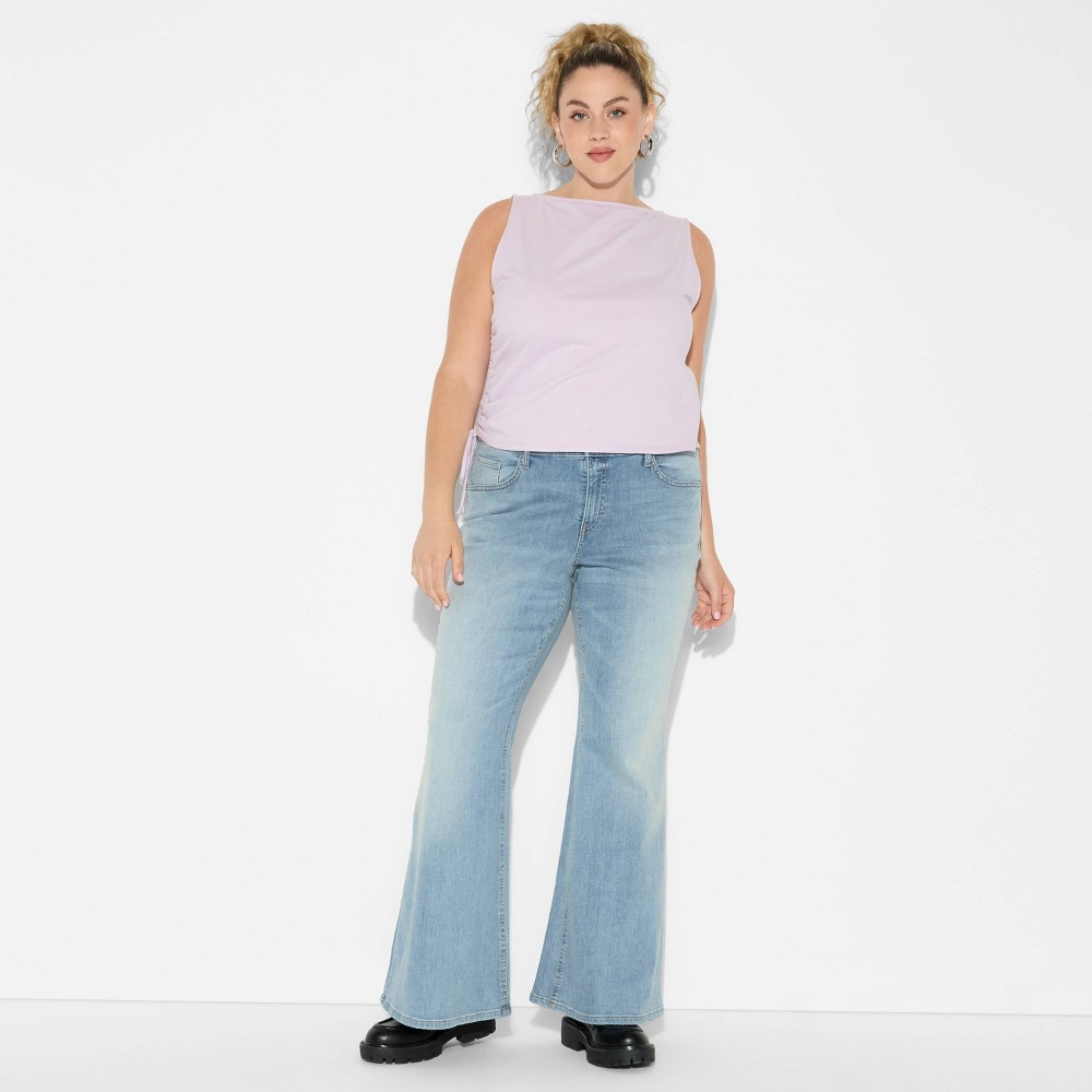Women's Mid-Rise Flare Jeans - Wild Fable™ Light Wash 28