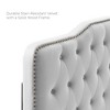 Modway Sophia Twin Headboard – Tufted Performance Velvet Upholstered Panel with Nailhead Trim - 2 of 4