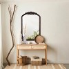 Kowtko Vintage Arched Wall Mirror, Carved Solid Wood Frame, Wall-Mounted Mirror for Home Decor- The Pop Home - 2 of 4