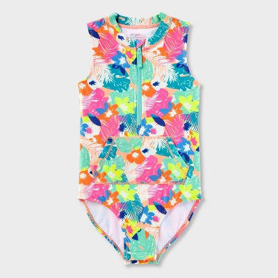 Girls' One Piece Floral Swimsuit - Cat & Jack™