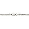 Black Bow Jewelry 2.75mm Sterling Silver Diamond Cut Solid Spiga Chain Necklace - 4 of 4