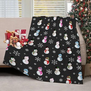 Lomsoe Christmas Throw Blanket Candy Cane Flannel Throw Blanket Super Soft Warm Bed Blanket Christmas Holiday Decor. - 1 of 4