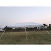 Party Tents Direct Weekender West Coast Frame Party Tent with Sidewalls, White Polyethylene, 10 ft x 20 ft - 4 of 4