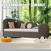Modern Velvet Upholstered Twin Size Daybed Frame with Additional Bed Frame, Ideal for Bedroom and Living Room - 2 of 4