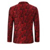 Men's Printed Blazer Casual Slim Fit One Button Sports Coat Festival Party Jacket - 3 of 4