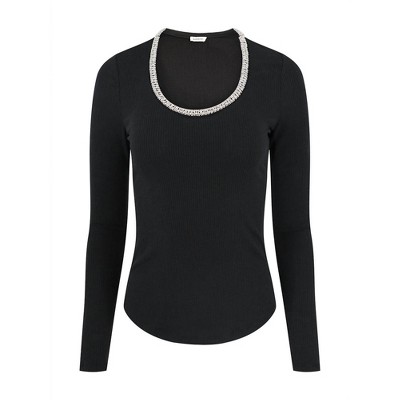 Women's Janay Long Sleeve U-Neck Top - SIMKHAI