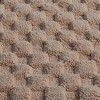 Knightsbridge Luxurious Block Pattern High Quality Year Round Cotton With Non-Skid Back Bath Rug, Natural - 3 of 4