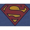 Superman Logo Men's Navy Heather Vintage Tee - 2 of 3