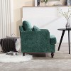 Sapphtopaz 1pc Chenille Accent Chair Upholstered Sofa Lounge Chair with Wood Frame, Living Room Chair Comfy Chair Tufted Club Chair for Living Room - 3 of 4