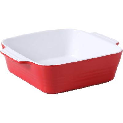 Casserole Dish, 9x13 Ceramic Baking Dish, Large Lasagna Pan Deep for Oven, 4.2 Quarts Baking Pan with Handles