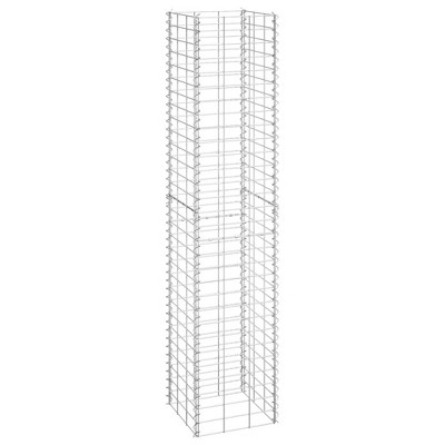 vidaXL Gabion Wall Gabion Retaining Wall Gabion Basket Cage Heavy Duty Metal - 11.8" x 11.8" x 59.1" (3 pcs)