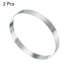 Unique Bargains Stainless Steel Seamless Nonstick Mirror Coating Round Cake Ring 2 Pcs - 3 of 4