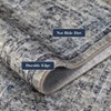 Retro Distressed Rug for Living Room Bedroom Decor Vintage Soft Thin Low Pile Soft Area Rug Indoor Washable Non Slip Carpet - 4 of 4