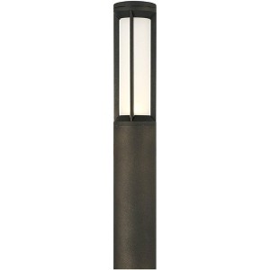 John Timberland Albion 20" High Modern Landscape Bollard Light Fixture Porch House Exterior Outside LED Bulb Low Voltage Black Aluminum Front Door - 1 of 4