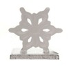 Transpac 5.0 Inch Snowflake Stocking Holder Cast Iron Stocking Holders - 2 of 3