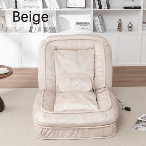 Hrinhom 70.5"W Adjustable Sofa Bed with Massage Pillows - 1 of 4