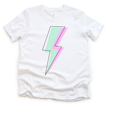 The Juniper Shop Layered Lightning Bolt Girls Short Sleeve Tee