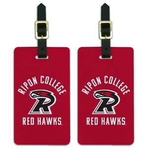 Ripon College Red Hawks Logo Luggage ID Tags Suitcase CarryOn Cards  Set of 2 - 1 of 4