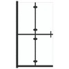 VidaXL Foldable Walk-in Shower Wall Transparent ESG Glass 47.2 in.x74.8 in. - 2 of 4