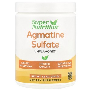 Super Nutrition Agmatine Sulfate, Unflavored, 3.5 oz (100 g) - 1 of 4