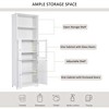 Bathroom Storage Cabinet, Tall Freestanding Floor Cabinet With Shelves And Doors Modern Storage Cabinet For Bathroom, Kitchen, Living Room - 4 of 4