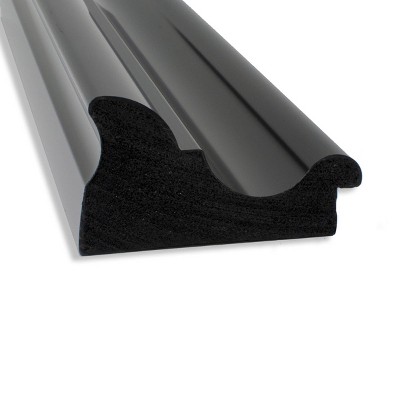 Colonial Black Rectangular Wall Mirror with Polystyrene Frame