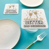 Big Dot of Happiness 25 Ct Cheers to Better Bad Decisions Drink Coasters, 4-Inch Disposable Square Paper Coasters for Funny New Year's Eve NYE Decor - 2 of 4