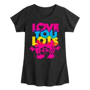 Girls' - Disney - Love You Lots Fitted Short Sleeve Graphic T-Shirt - 1 of 4