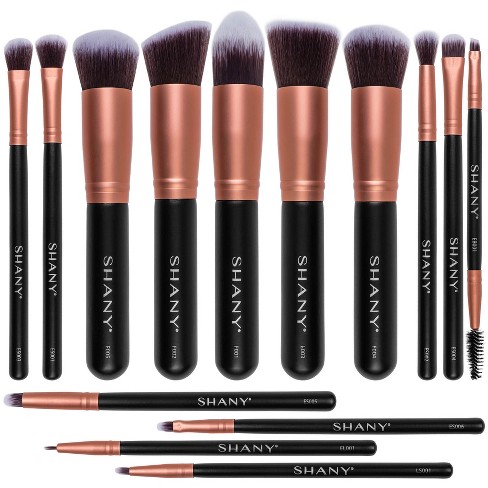 SHANY Rose All Day Professional Makeup Brush Set - 14 pieces