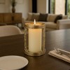 Modern Glass Candle Holder Hurricane for Home Decor - Elegant Candle Holder for Table Centerpieces Accent, Mantel, or Entryway Table - 3 of 4