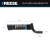 REESE Trailer Hitch Ball Mount, Fits 2.5 Inch Receiver, 3 Inch Drop, 1.5 Inch Rise, Tow Accessories for Truck and SUV, 14,000 lbs Capacity, Black - 4 of 4
