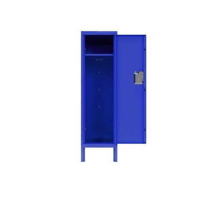 Blue Steel Single Tier Locker Storage Cabinet for Office