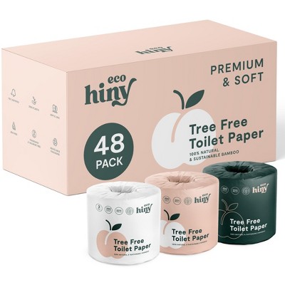 ecoHiny Premium Bamboo Toilet Paper | Mega Rolls, 3 PLY & 350 Sheets
