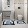 Attop Bathroom Rugs Set 2 Piece, Extra Soft and Absorbent Fluffy Striped Chenille Bath Mat Rug Set - 4 of 4