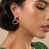 SOHI Women's Gold Triangle Drop Drop Earrings - 3 of 3